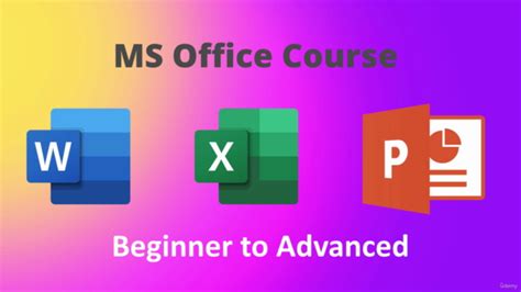 advanced ms word excel powerpoint course for job success