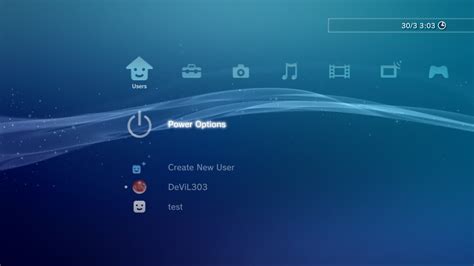 advanced power options ps3