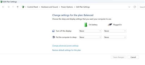 advanced power settings for gaming