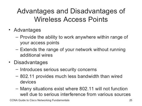 advantages and disadvantages of access point