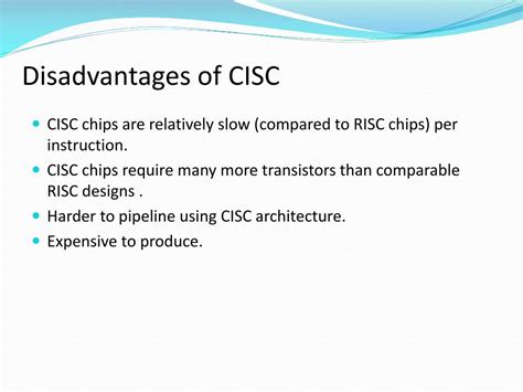 advantages of cisc architecture