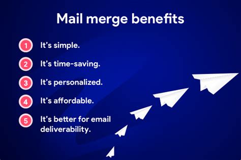 advantages of mail merge feature