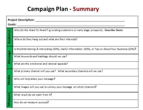 advertising campaign plan example pdf