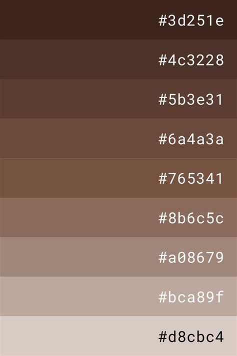 aesthetic light brown hex code