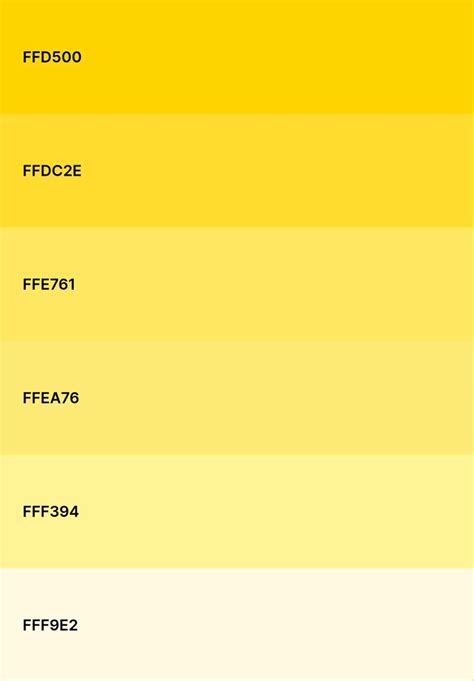 aesthetic yellow hex code