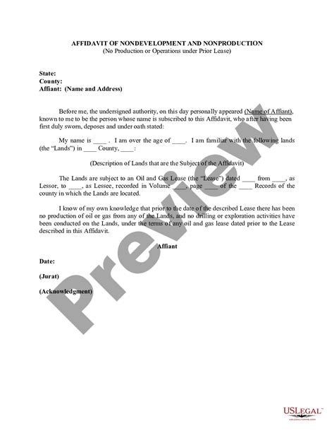affidavit of non use vs pno