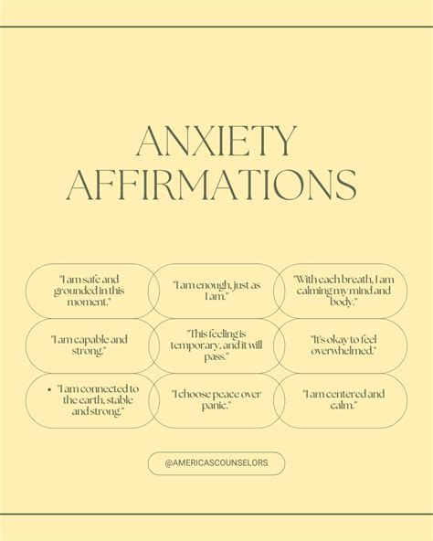 affirmations to help anxiety before work