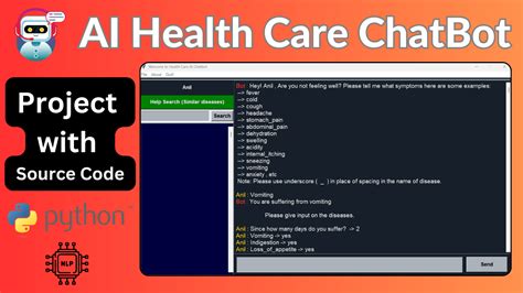 ai healthcare bot system using python source code