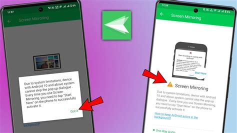 airdroid screen mirroring android 10