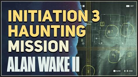 Alan Wake 2 Initiation Draft 3 Walkthrough