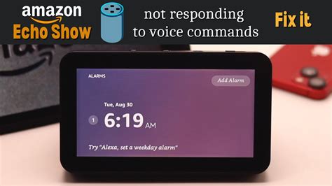 alexa echo show not responding to voice commands