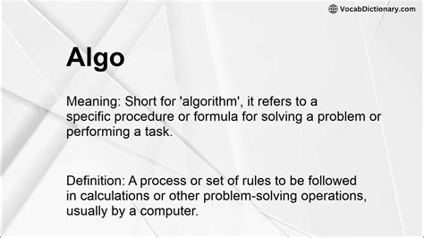 algo meaning