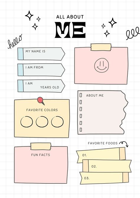 All About Me Canva Template