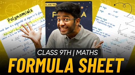 all formulas of class 9th math