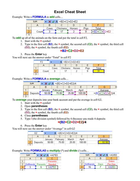 all formulas of excel in pdf