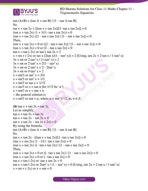 all formulas of trigonometry class 11 pdf