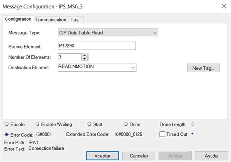 allen bradley message instruction extended error codes