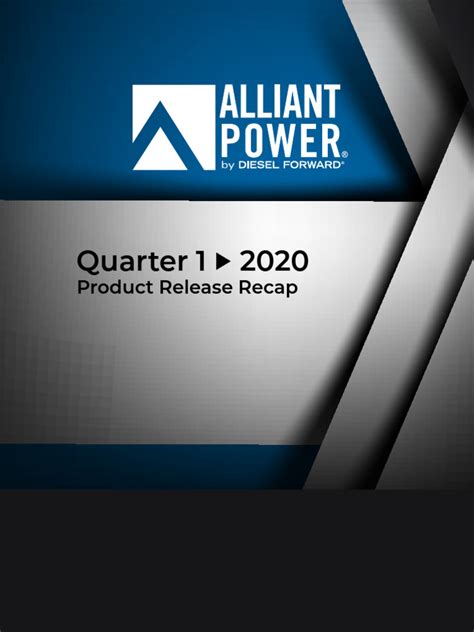 Alliant Power Catalog