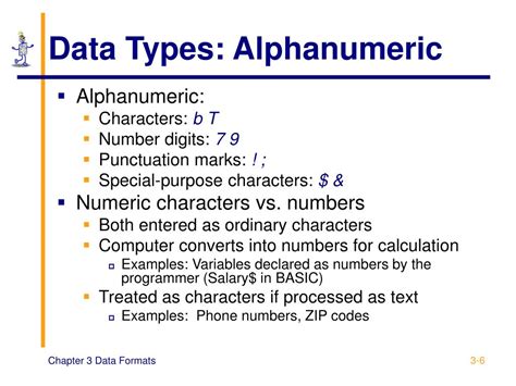 alphanumeric data types in openoffice base