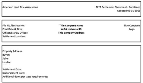 alta settlement statement example pdf