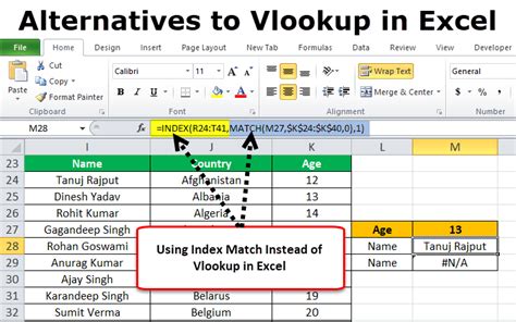 alternative to match excel