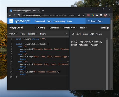 alternative to switch statement typescript