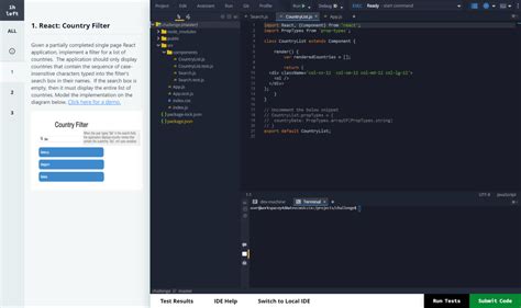 amazon front end developer coding challenge hackerrank