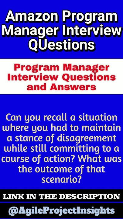 amazon program manager interview process
