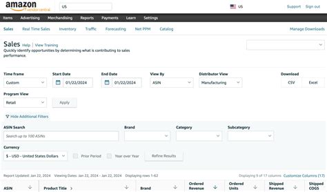 Amazon Vendor Central Catalog