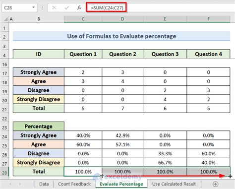 analyzing survey data in excel