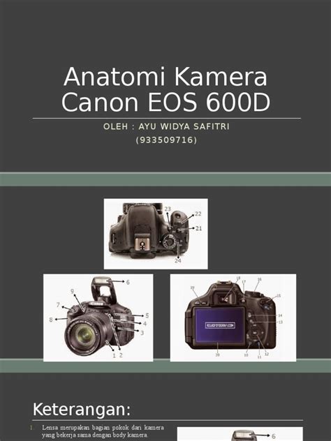 Anatomi Kamera Canon 600D