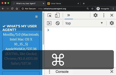 android chrome user agent example