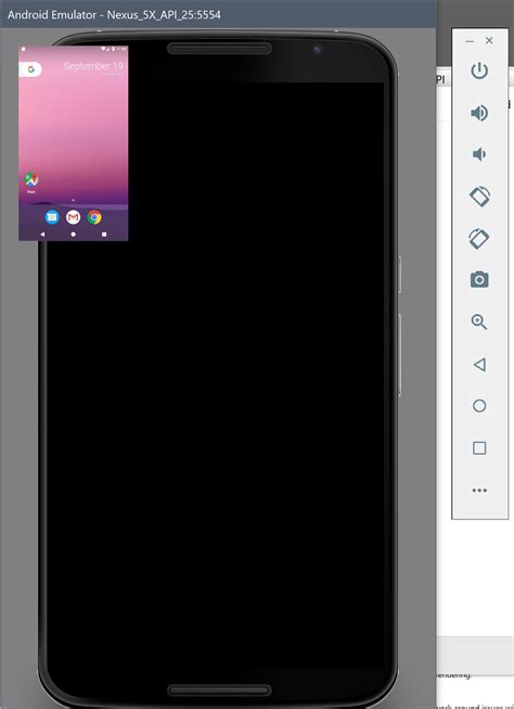android emulator display size