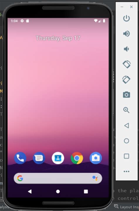 android emulator screen size not the same as device frame