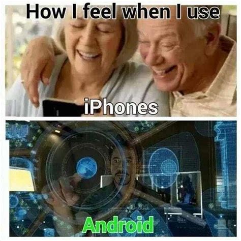 android is better than iphone meme