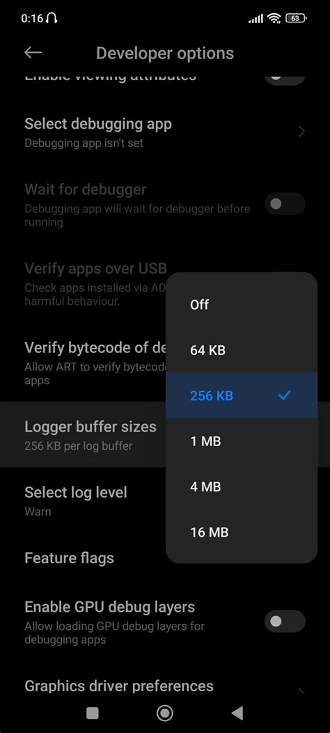 android logger buffer size reddit