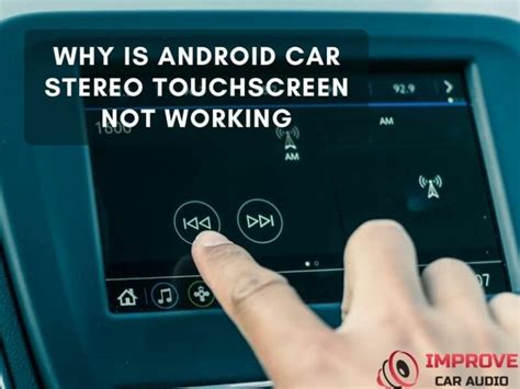 android radio touch screen not working on start up