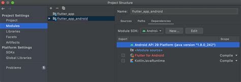 android sdk version flutter
