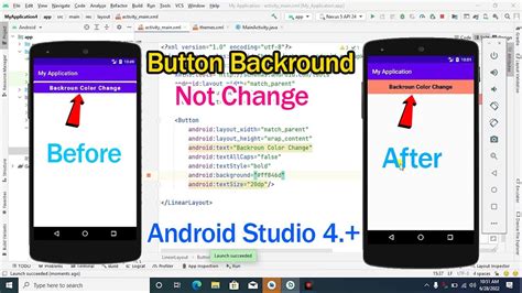 android studio button background not working