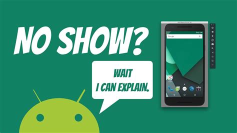 android studio emulator not showing