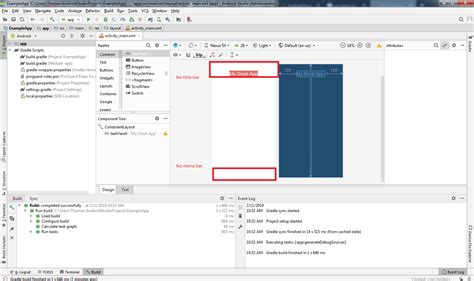android studio menu bar not showing