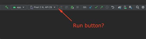 android studio run button not showing