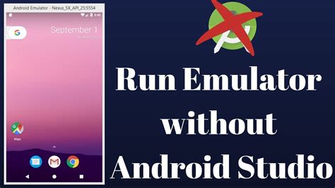 android studio run emulator without project