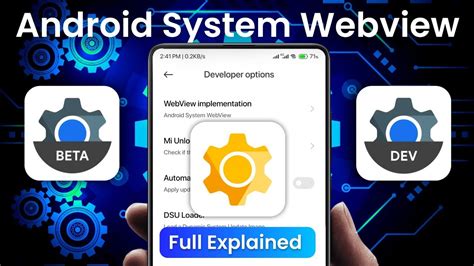 android system webview dev vs beta