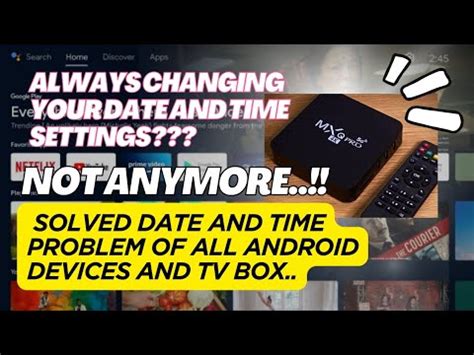 android tv box date and time problem