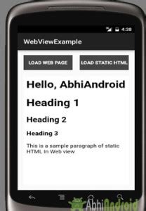android webview postmessage example
