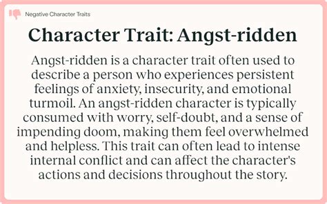 angst ridden meaning
