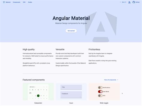 angular material sample project download