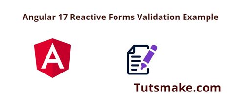 angular reactive form example with validation
