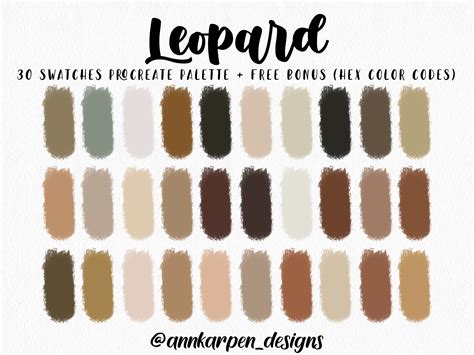 animal print hex code